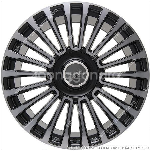 20인치 만소리ST 블랙클리어폴리쉬 신품휠 1대분 팝니다--0